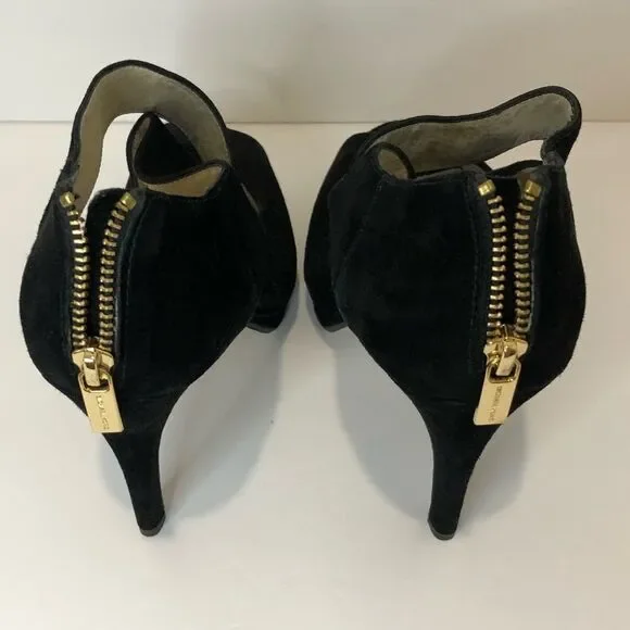 Michael Kors black peep toe platform 5in heels size 10 - Picture 9 of 16
